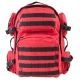 Vism 2911 Series Tactical Backpack with Ballistic Soft Panel-Rectangle Cut 10in X12in, Red BSCBR2911-A