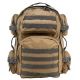 Vism 2911 Series Tactical Backpack with Ballistic Soft Panel-Rectangle Cut 10in X12in, Tan U Gry Trim BSCBTU2911-A