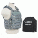 Vism 2924 Series Plate Carrier Vest w/ Two BSC1012 10X12 Soft Ballistic Panels, Digital Camo BSCVPCV2924D-A