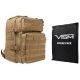 Vism 2974 Series Assault Backpack with Ballistic Soft Panel-Rectangle Cut 11in X14in, Tan BSCBAT2974-A