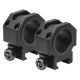 VISM 30mm Tactical Rings/0.9In Height, Black VR30T09