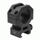 VISM 30mm Tactical Rings/1.1In Height, Black VR30T11