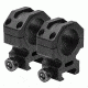VISM 30mm Tactical Rings/1.1In Height, Black VR30T11