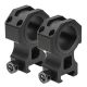VISM 30mm Tactical Rings/1.5In Height, Black VR30T15