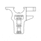 VISM AR15 Buffer Tube Crows Foot Pro Tool, Black, VTARCFLWRPRO