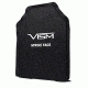 Vism Ballistic Soft Panel -Shooters Cut 11in X14in, Black BSC1114