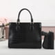 VISM BW8906 PU Leather Purse, Black, BW8906B