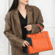 VISM BW9861 PU Leather Purse, Orange, BW9861OR