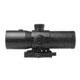 VISM CBT Series 3.5X40 Prismatic Scope/Built In Red Laser/Blue Ill./Mil Dot/Green Lens, BLACK VCBTREM3540G