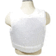 VISM Concealed Carrier Vest wi/Two Level IIIA Ballistic panels, Small, White, BSI3AVWS