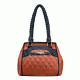 Vism Concealed Carry Braided Tote Bag, Brown w/Black, BWF003