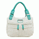 Vism Concealed Carry Hobo Bag- OFF WHITE W/ SEAFOAM, Off White w/Seafoam, BWC002