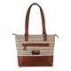 Vism Concealed Carry Woven Tote Bag, Brown, BWK003