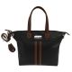 Vism Concealed Carry Satchel Bag, Black w/Brown, BWE002