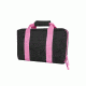 VISM Discreet Handgun/Pistol Case, Black/Pink Trim, 10.75in.x2in.x13.5in. 196658