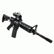 VISM ECO Prismatic Scope 4X Scope/Laser &amp; NAV LED/Green Micro Dot, Black VECO434QRBG