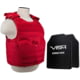 VISM Expert Plate Carrier Vest w/Two 10X12 LVL III+ Shooters Cut Hard Ballistic Plates, Med - 2XL, Red, BPCVPCVX2963R-A