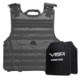 VISM Expert Plate Carrier Vest w/ Two 11x14'' Shooters Cut Hard PE Ballistic Panels, Urban Gray, Medium/2XL, BPLCVPCVX2963U-A