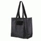 Vism Groccery Shopping Bag, Black CSB2997B