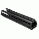 VISM KeyMod Triangle Handguard, for AR-15, Black, Mid Length VMARTKMM