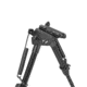 Vism KPM Spring Loaded Aluminum Bipod,Black w/Keymod/Mlok/Picatinny Mounting System, VBKPM