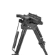 Vism KPM Spring Loaded Aluminum Bipod,Black w/Keymod/Mlok/Picatinny Mounting System, VBKPM
