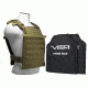Vism Larger Fast Plate Carrier w/2 11x14in Level IIIA Shooters Cut Soft Ballistic Panels, Tan BSLCVPCFL2995T-A