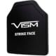 VISM LVL III+ SRT Ceramic/PE Ballistic Plate, 10X12, Curved Shooter's Cut, Black, BP3PC1012