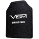VISM LVL III+ SRT Ceramic/PE Ballistic Plate, 11X14, Curved Shooters Cut, Black, BP3PC1114