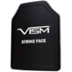 VISM LVL III+ SRT Ceramic/PE Ballistic Plate, 11X14, Curved Shooter's Cut, Black, BP3PC1114
