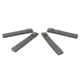 VISM Molle Long 6in Thumb Snap Straps, 4 Pack, Urban Gray CVMSL3011U
