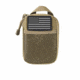 Vism Molle Utility Pouch With U.S. Patch, Tan CVAP3006T
