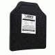 Vism Polyethylene Ballistic Plate - Shooters Cut 10in X12in, Black BPC1012