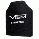 Vism Polyethylene Ballistic Plate - Shooters Cut 10in X12in, Black BPC1012