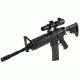 VISM Safari Series 1.1, 4X24 Rifle Scope/Red And Green Illum./Cross Plex Reticle, Green Lens, Black VSAFS11424G