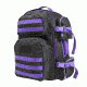 VISM Tactical Backpack, Black w/ Purple Trim CBPR2911