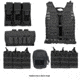 Zombie Infected Kit, Black - with Vest and 5 Pouches