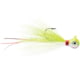 VMC Bucktail Jig, Chartreuse White, 1/32oz, BKJ132-CHW