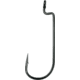 VMC Heavy Duty Worm Hook, Offset, Resin Closed Eye, Black Nickel, Size 5/0, 5 Per Pack, HDWM#5/0BNPP