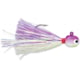 VMC Hot Skirt Glow Jig, Purple Albino, 3/8oz, HSG38-PA
