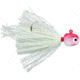 VMC Hot Skirt Glow Jig, Red White, 1/16oz, HSG116-RDWHT