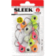 VMC Sleek Jig Glow Kit 3/8oz, Number 2/0 Hooks, 10 Assorted Glow Colours, SLJ38GK