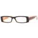 Vogue Eyeglasses VO2501 with Lined Bifocal Rx Prescription Lenses 1536-5016 - Top Black/Orange 