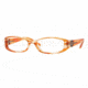 Vogue VO2535B Progressive Eyeglasses - Striped Orange Frame / 52 mm Prescription Lenses, 1589-5215