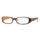 Vogue VO2535B Progressive Eyeglasses - Top Brown-White-Orange Frame / 50 mm Prescription Lenses, 1539-5015