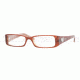 Vogue VO2553 Progressive Eyeglasses - Brown On Beige Horn Frame / 49 mm Prescription Lenses, 1638-4915