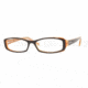 Vogue VO2487B Progressive Eyeglasses - Top Black/Orange Demo Lens Frame w/ 53 mm Diameter Lenses, 1536-5315