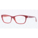 Vogue VO2767 Eyeglass Frames 1986-5017 - Top Bordeaux/Orange Transparent Frame, Demo Lens Lenses