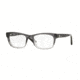 Vogue VO2767 Eyeglass Frames 2373-52 - Top Black Gradient Grey Frame