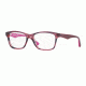 Vogue VO2787 Single Vision Prescription Eyeglasses 2061-51 - Striped Black Cherry